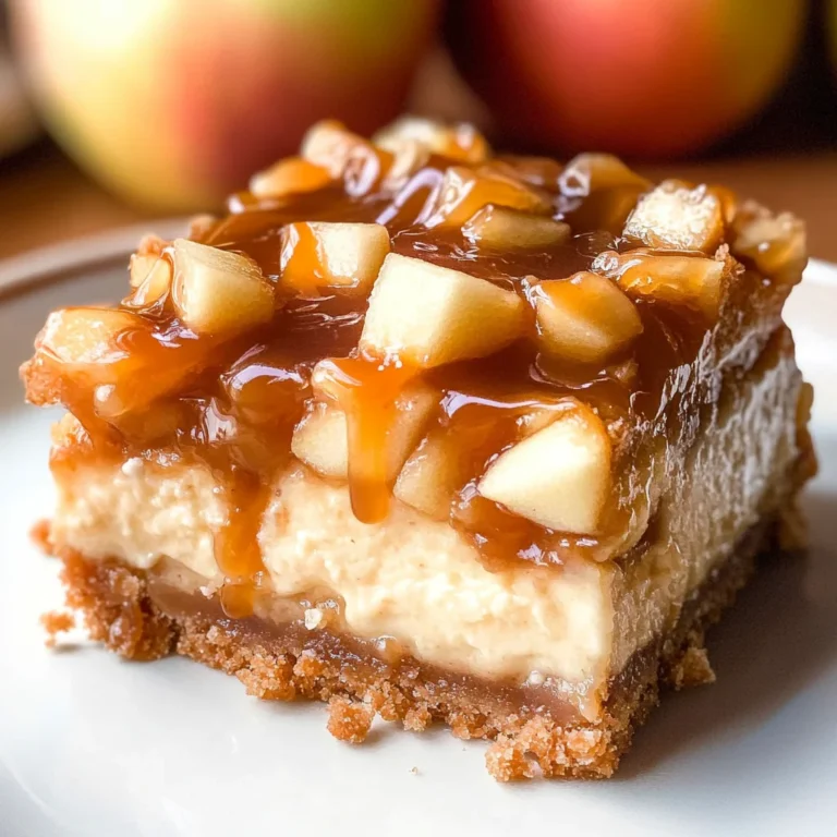 Caramel Apple Cheesecake Bars
