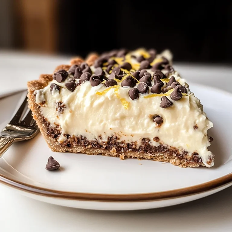 Chocolate Chip Cannoli Pie