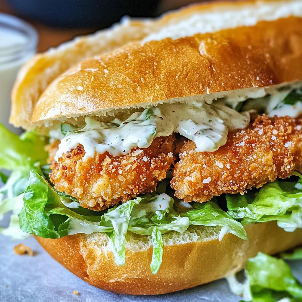 Crispy Chicken Caesar Sandwich