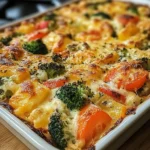 High-Protein Cottage Cheese Veggie Bake Recipe