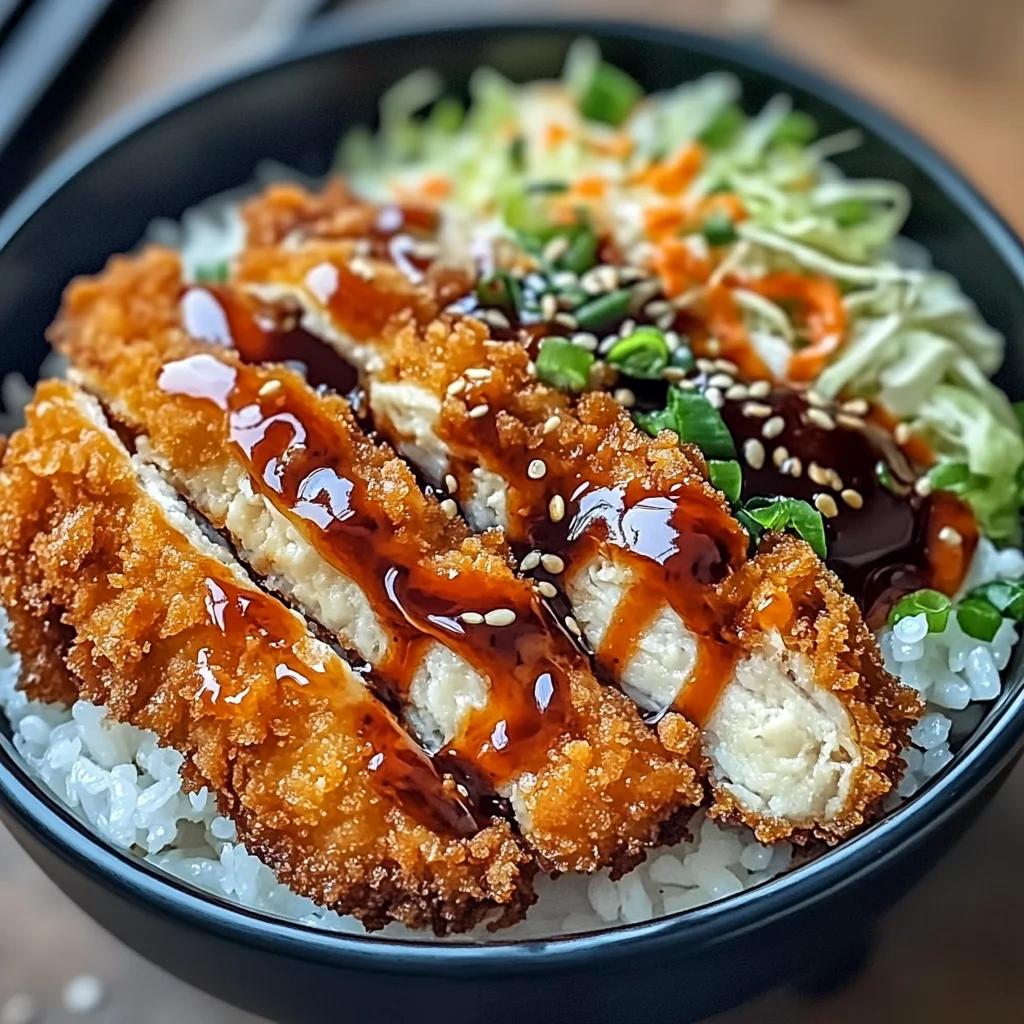 Japanese Katsu Bowls with Tonkatsu Sauce