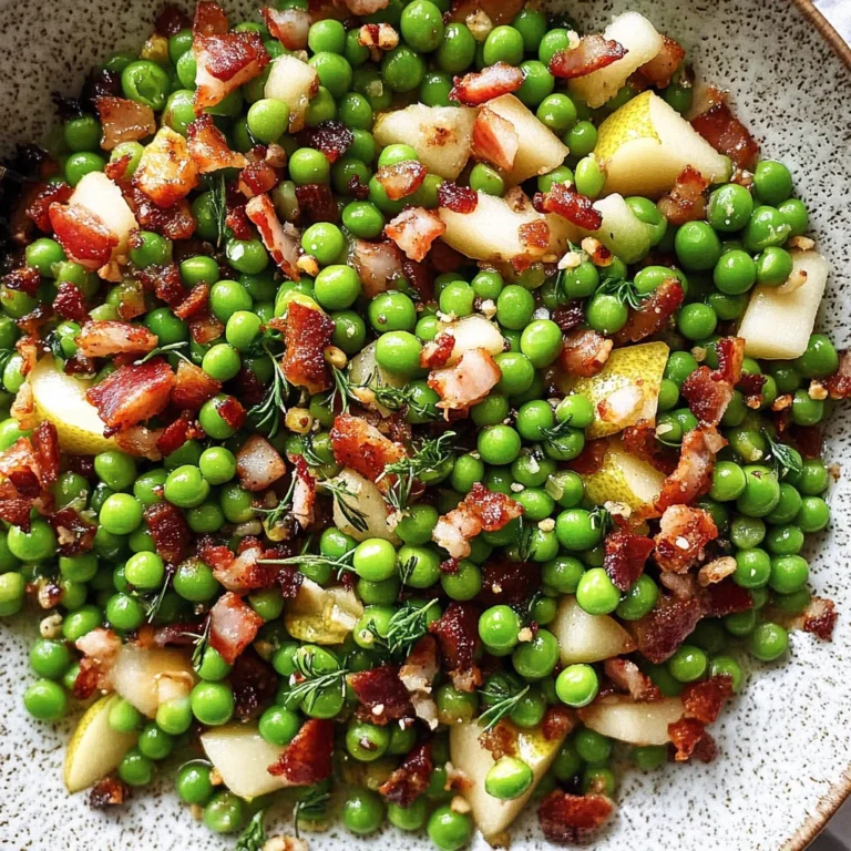 Thanksgiving Peas (with Pear and Pancetta)