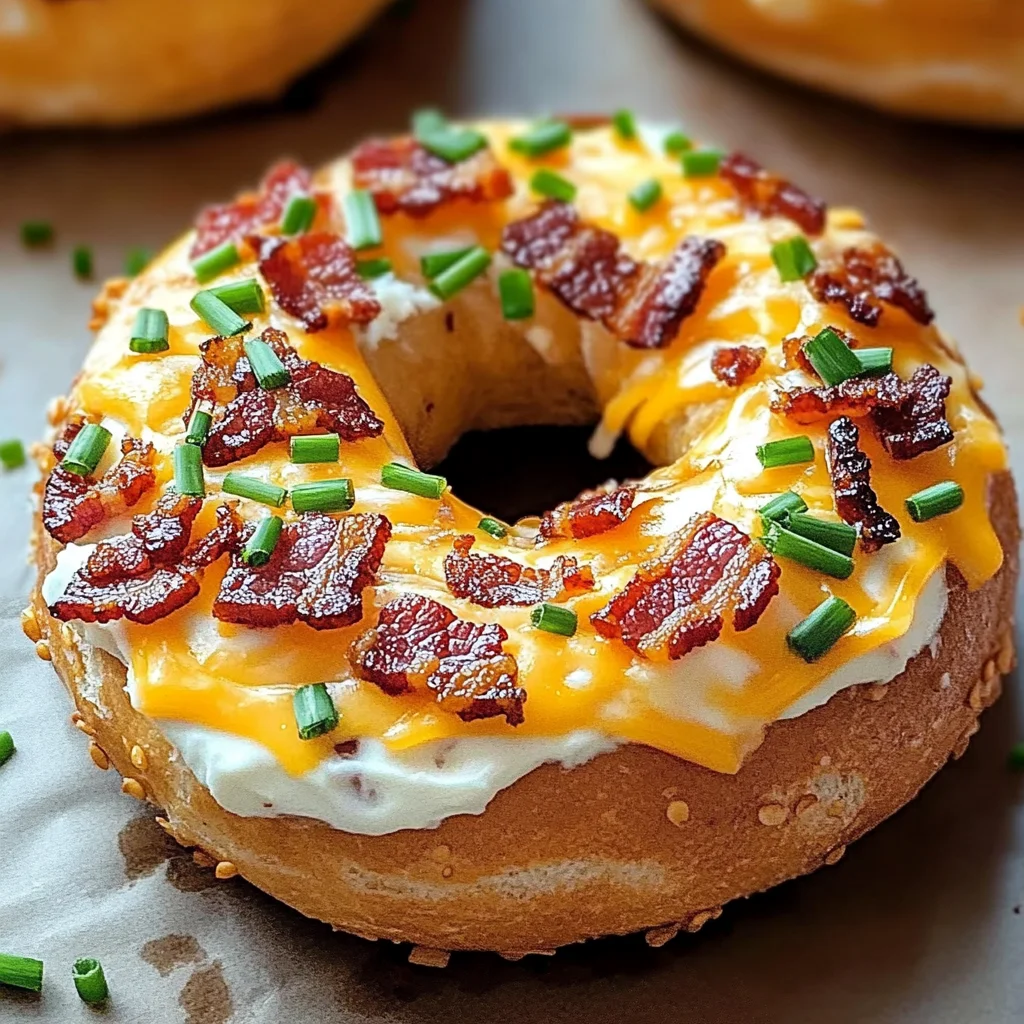Zesty Turkey Bacon Cream Cheese Bagels