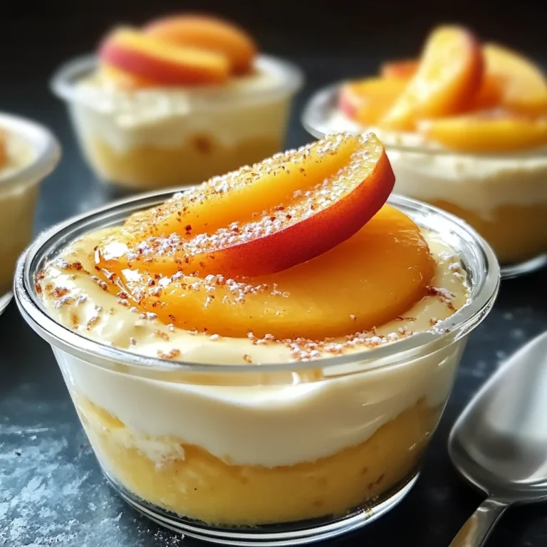 Delicious Peach Custard Cups for a Perfect Summer Treat