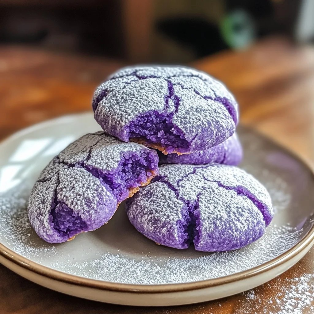 Delicious Ube Crinkle Cookies: Soft, Chewy, Gluten-Free Joy