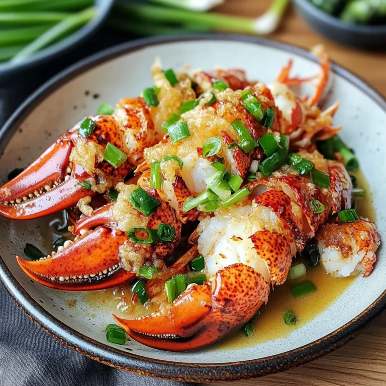 Mouthwatering Cantonese Style Ginger Scallion Lobster Recipe