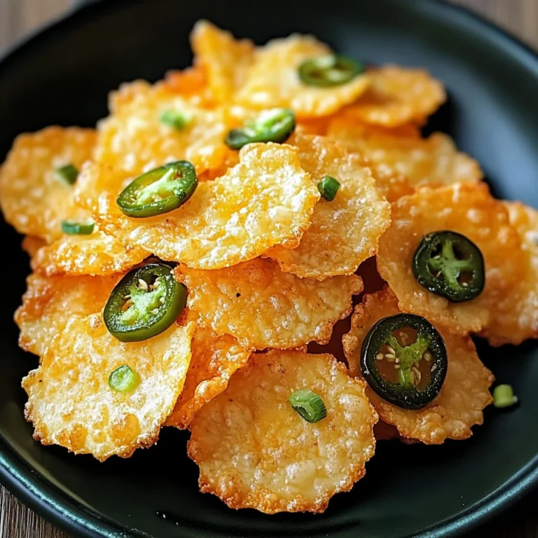 Spicy Jalapeño Cheese Crisps for an Irresistible Crunch