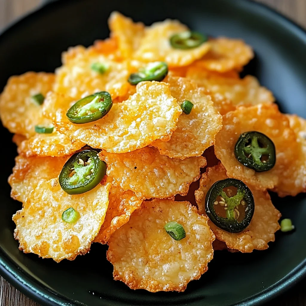 Spicy Jalapeño Cheese Crisps for an Irresistible Crunch
