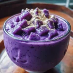 Sweet and Creamy Ube Champorado for Breakfast Bliss