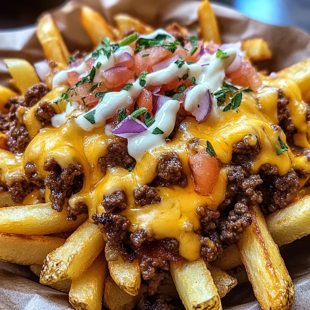 Ultimate Cheese Fries with Beef for a Totally Irresistible Snack